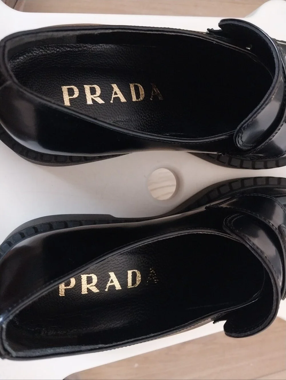 Prada Mens Black Loafers